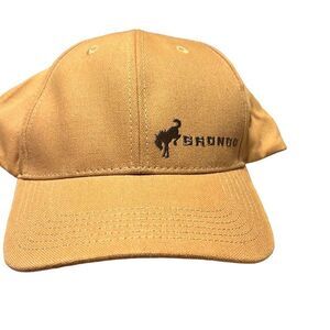 Bronco ball cap brown canvas